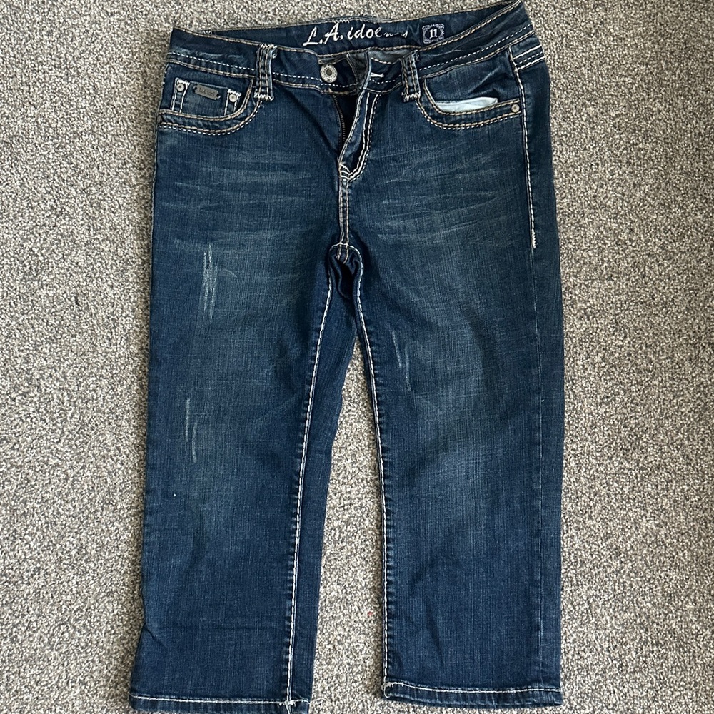 L.A. Idol Blue Denim Capris